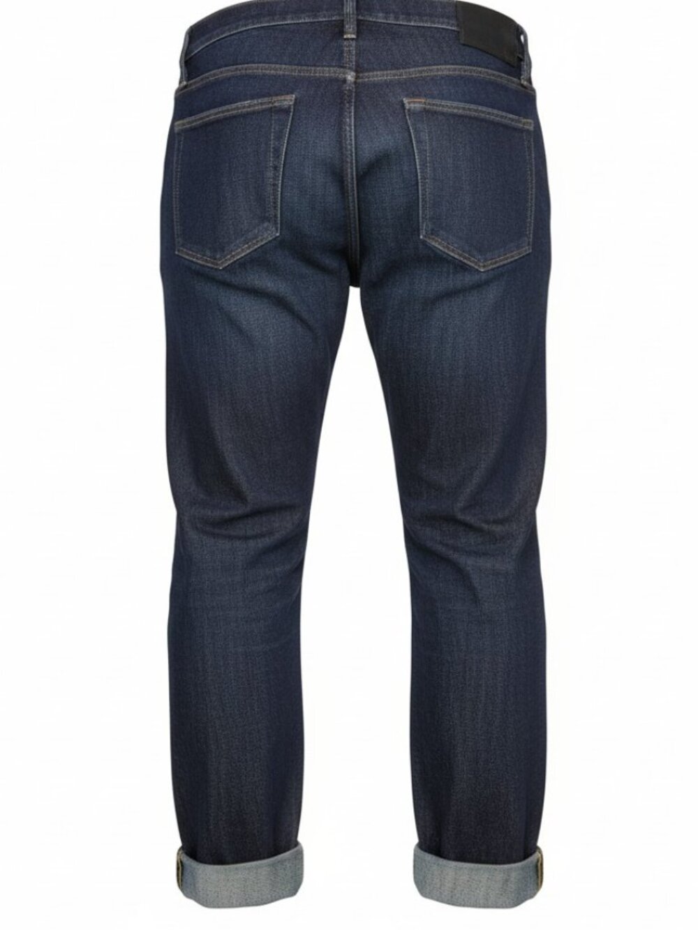 Banana Republic Dark Washed Slim Selvedge Edge Distressed Denim Jeans Size 38x32